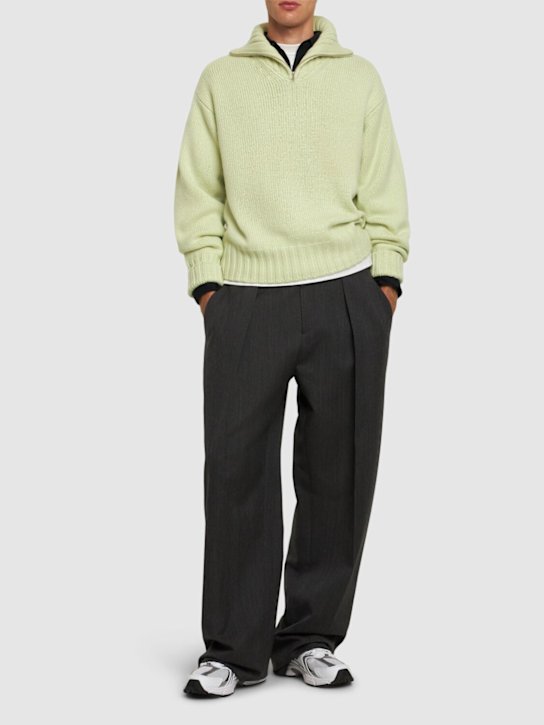 Luisaviaroma Maglia In Lana Con Mezza Zip