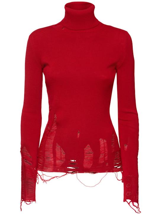 Luisaviaroma Maglia in lana distressed