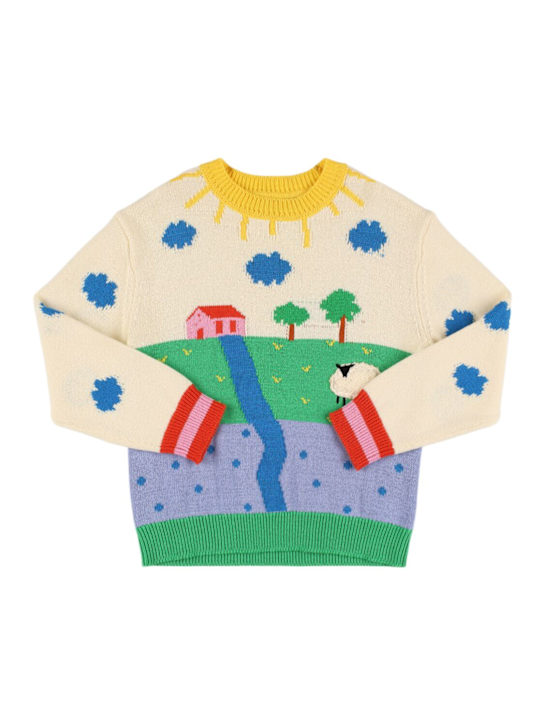 Luisaviaroma Maglia in lana e cotone a intarsio
