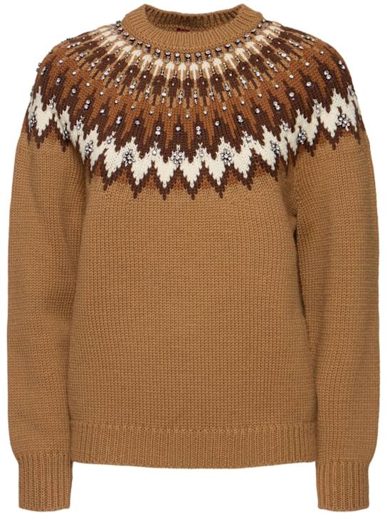 Luisaviaroma Maglia in lana jacquard norvegese