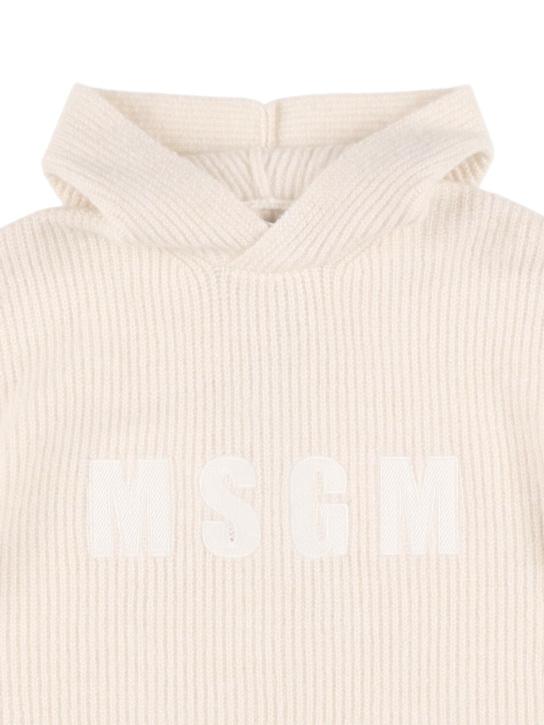 Luisaviaroma Maglia In Misto Lana Con Cappuccio