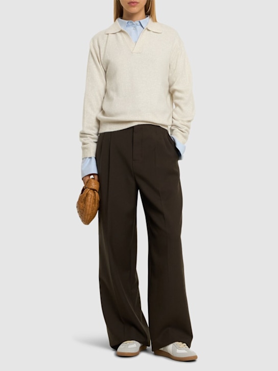 Luisaviaroma Maglia In Misto Lana Con Colletto