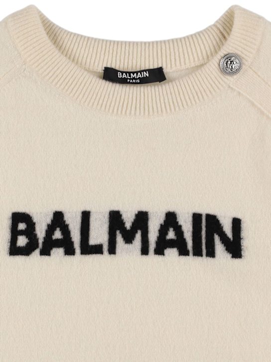 Luisaviaroma Maglia In Misto Lana Con Logo