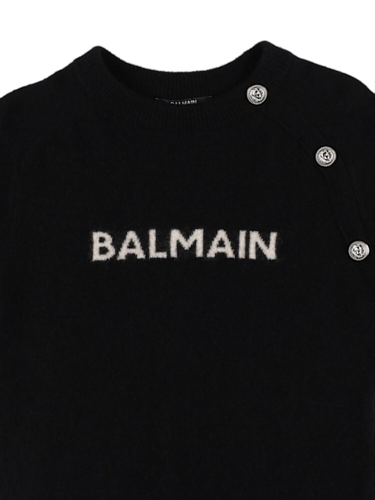 Luisaviaroma Maglia In Misto Lana Con Logo