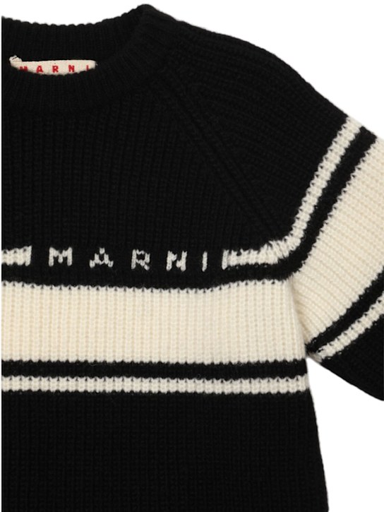 Luisaviaroma Maglia In Misto Lana Con Logo