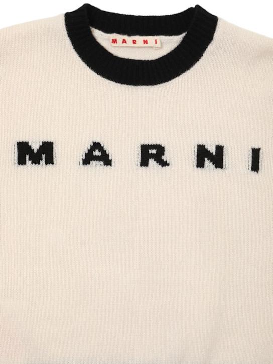 Luisaviaroma Maglia In Misto Lana Con Logo