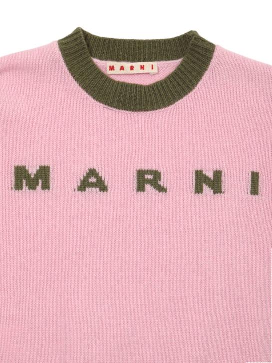 Luisaviaroma Maglia In Misto Lana Con Logo