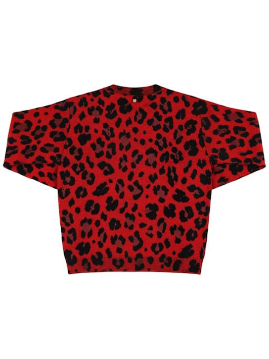 Luisaviaroma Maglia In Misto Lana Leopard