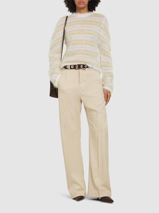 Luisaviaroma Maglia In Misto Mohair A Righe
