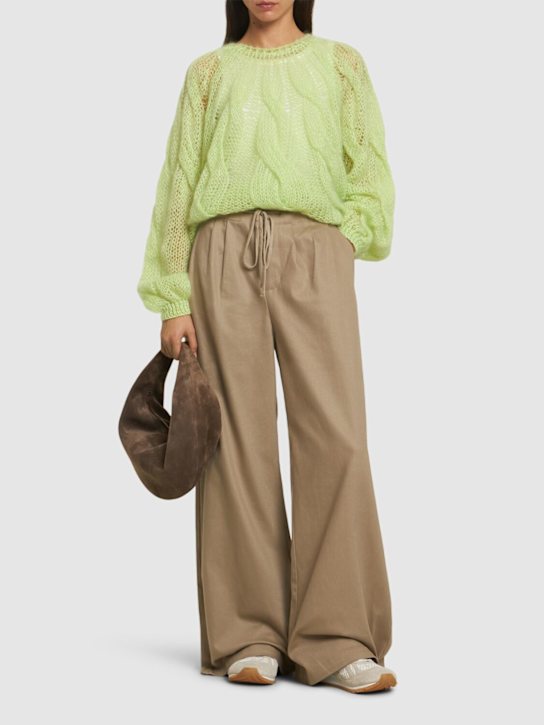 Luisaviaroma Maglia In Misto Mohair A Trecce
