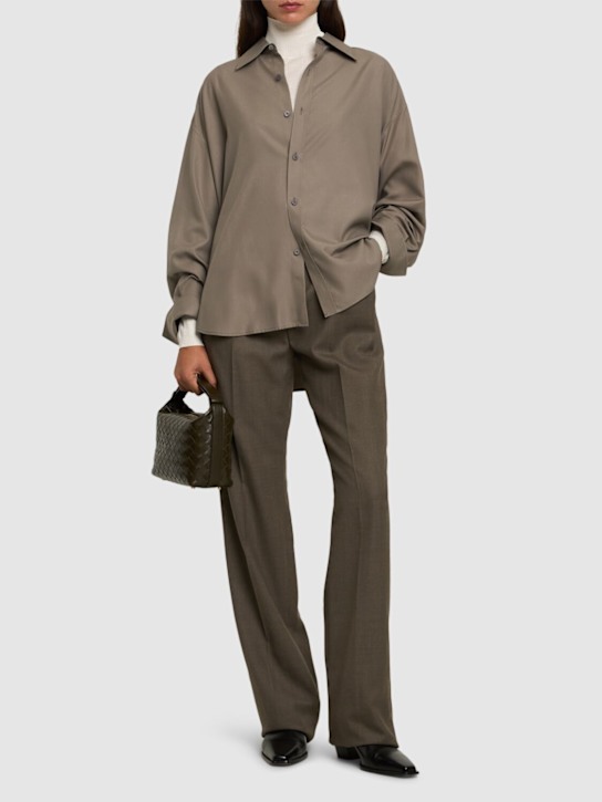 Luisaviaroma Maglia In Seta Habotai Washed