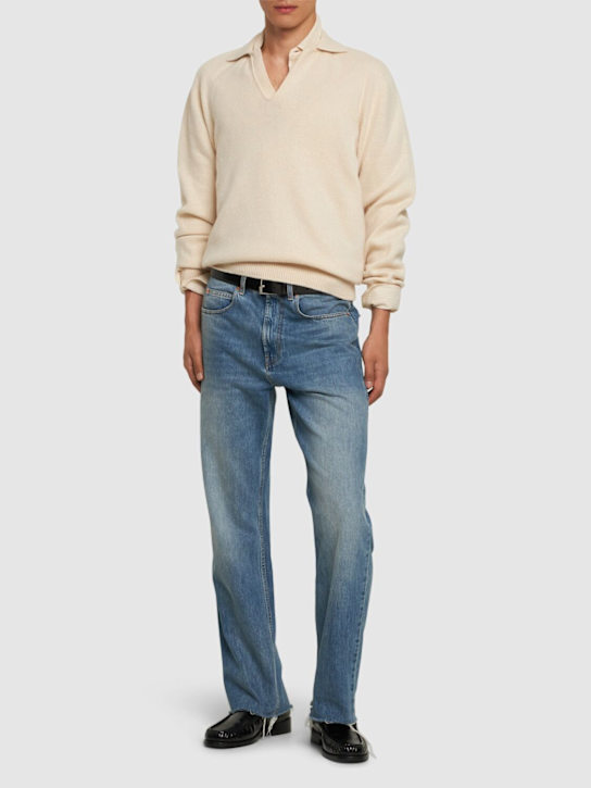 Luisaviaroma Maglia Polo Maniche Lunghe In Lana