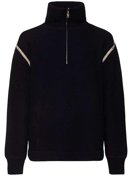 Luisaviaroma Maglia reversibile in lana / mezza zip