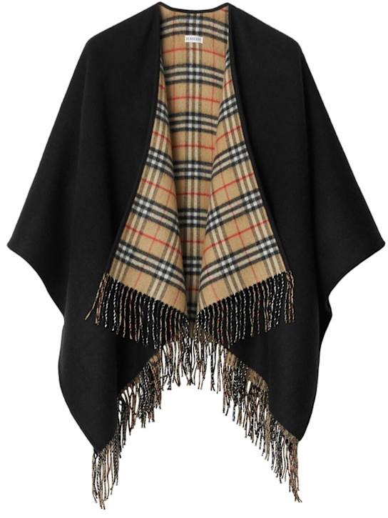 Luisaviaroma Mantella reversibile in lana check