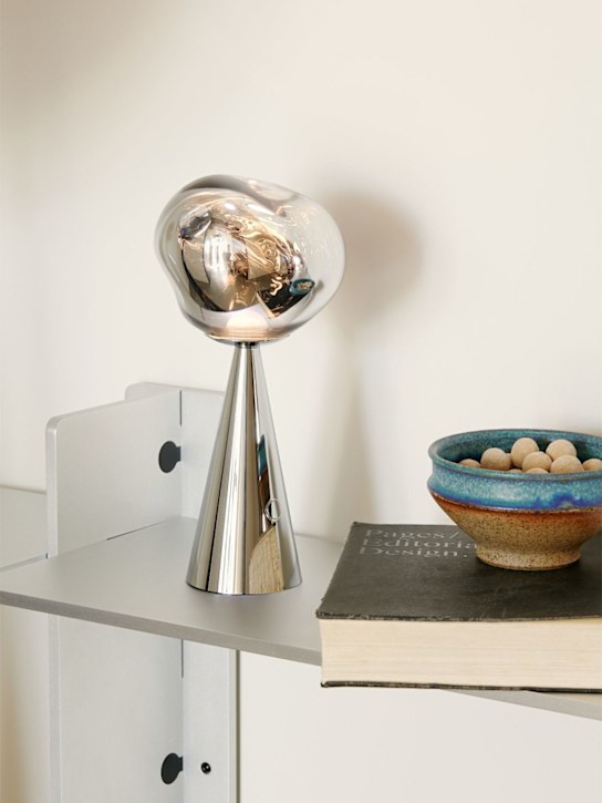 Luisaviaroma Melt Portable Silver LED Table Lamp