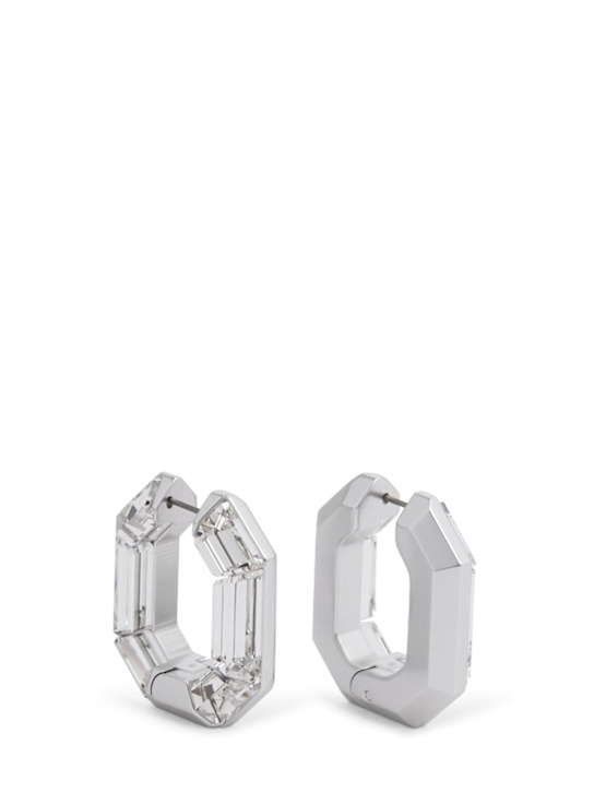 Luisaviaroma Mini Lucent crystal hoop earrings