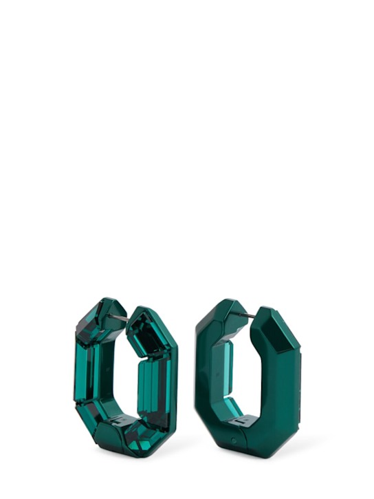 Luisaviaroma Mini Lucent crystal hoop earrings
