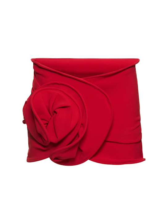 Luisaviaroma Minigonna con fiore 3D in misto lana