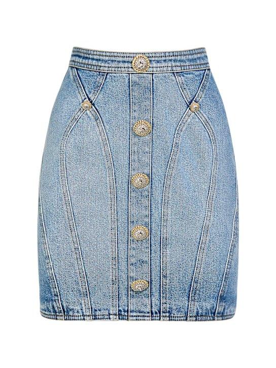 Luisaviaroma Minigonna in denim di cotone stretch