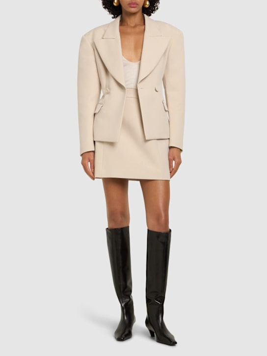 Luisaviaroma Minigonna Trisha In Techno Crepe