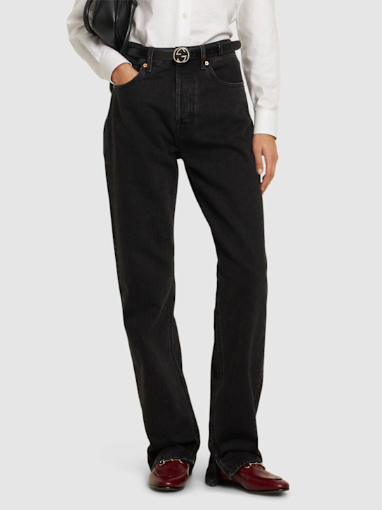 Luisaviaroma Mocassini Gucci Jordaan In Pelle 10mm