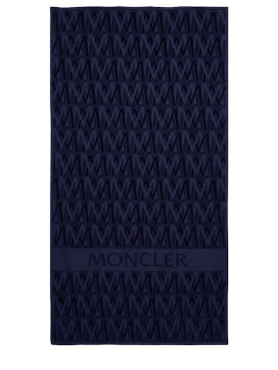 Luisaviaroma Monogram cotton beach towel