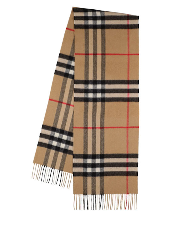 Luisaviaroma Mu Giant Check cashmere scarf
