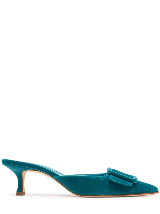 Luisaviaroma Mules in velluto Maysale 50mm