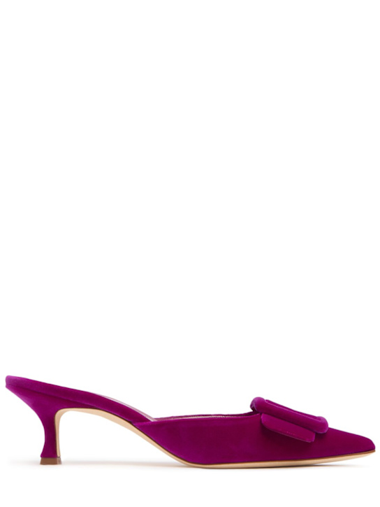 Luisaviaroma Mules in velluto Maysale 50mm