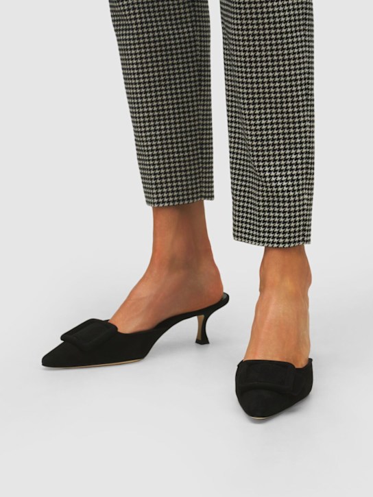 Luisaviaroma Mules Maysale In Camoscio 50mm