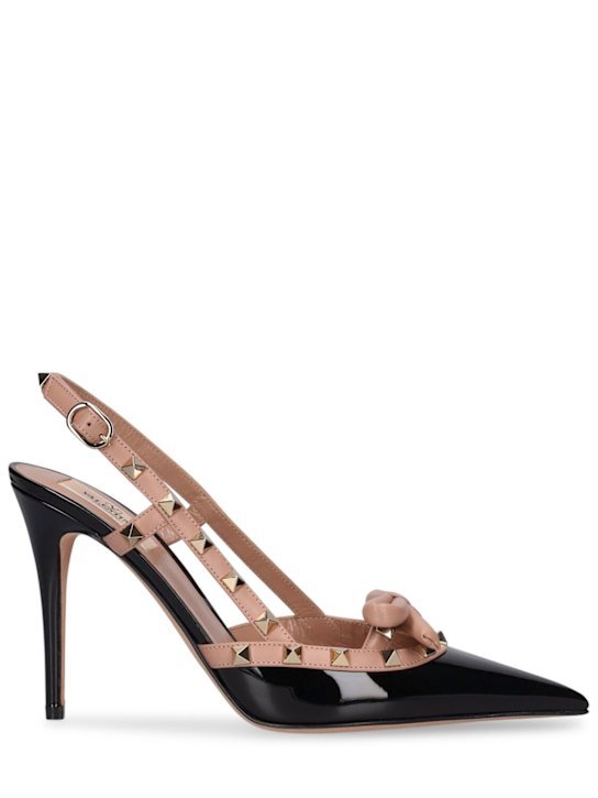 Luisaviaroma Mules Rockstud Bow in vernice 100mm