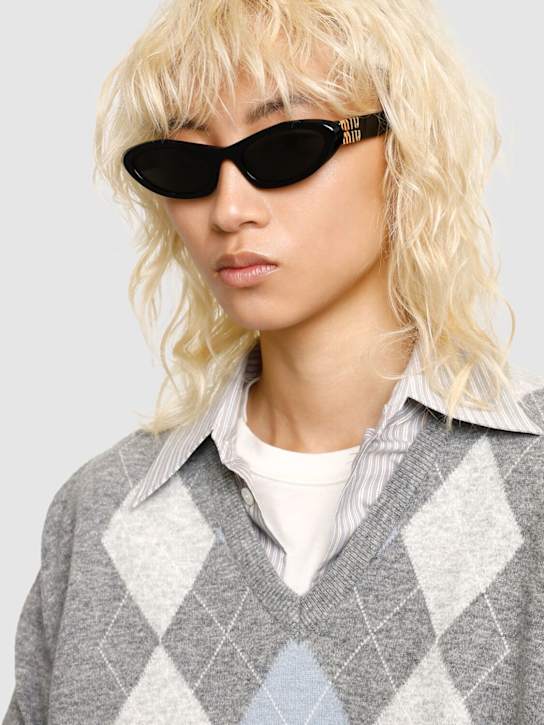 Luisaviaroma Occhiali Da Sole Cat-eye In Acetato