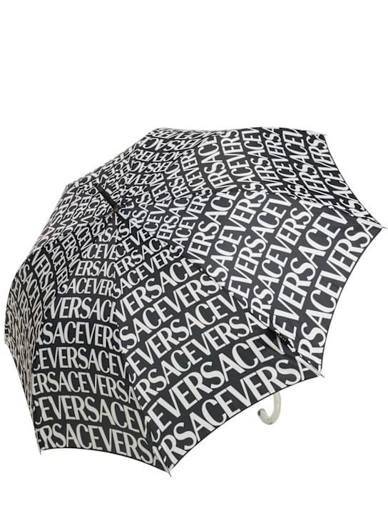 Luisaviaroma Ombrello Stampato Con Logo Versace