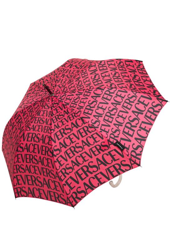 Luisaviaroma Ombrello Stampato Con Logo Versace