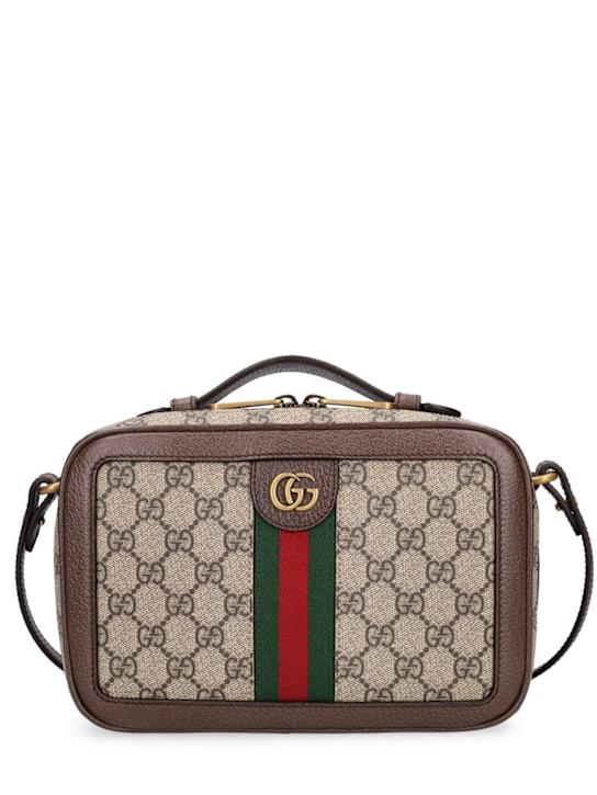 Luisaviaroma Ophidia GG canvas messenger bag