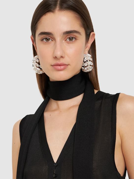 Luisaviaroma Orecchini A Cerchio Con Cristalli