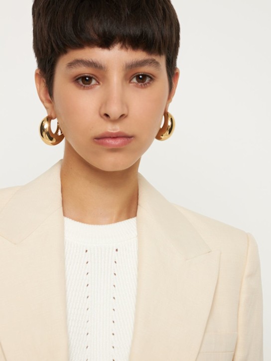 Luisaviaroma Orecchini A Cerchio Crescent Lucidi