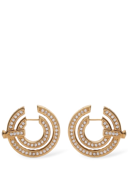 Luisaviaroma Orecchini a cerchio Halo con pavé