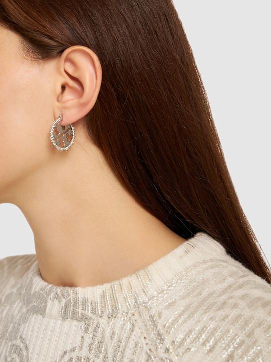 Luisaviaroma Orecchini A Cerchio Miller Con Pavé