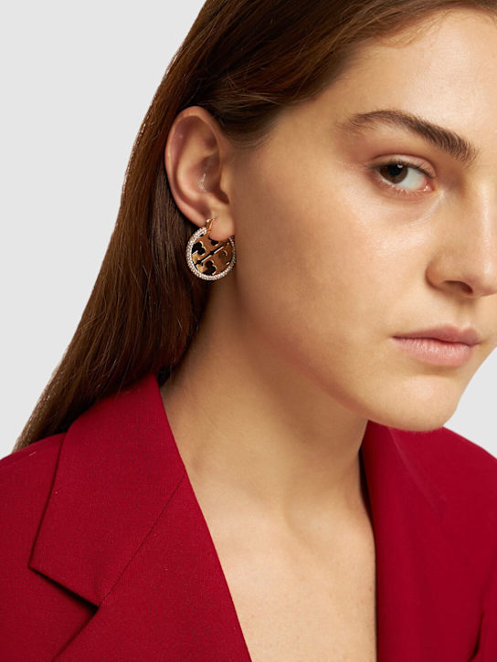 Luisaviaroma Orecchini A Cerchio Miller Con Pavé