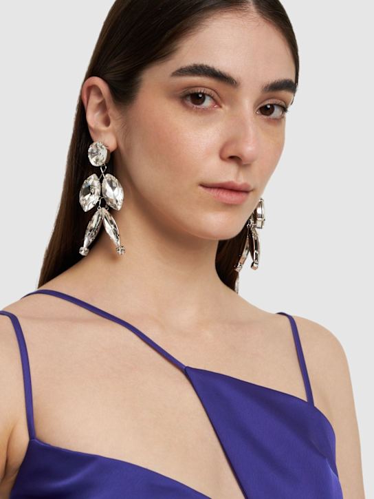 Luisaviaroma Orecchini A Clip Con Cristalli