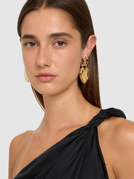Luisaviaroma Orecchini A Cuore Con Logo DG