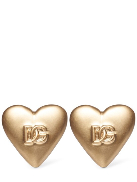 Luisaviaroma Orecchini a cuore con logo