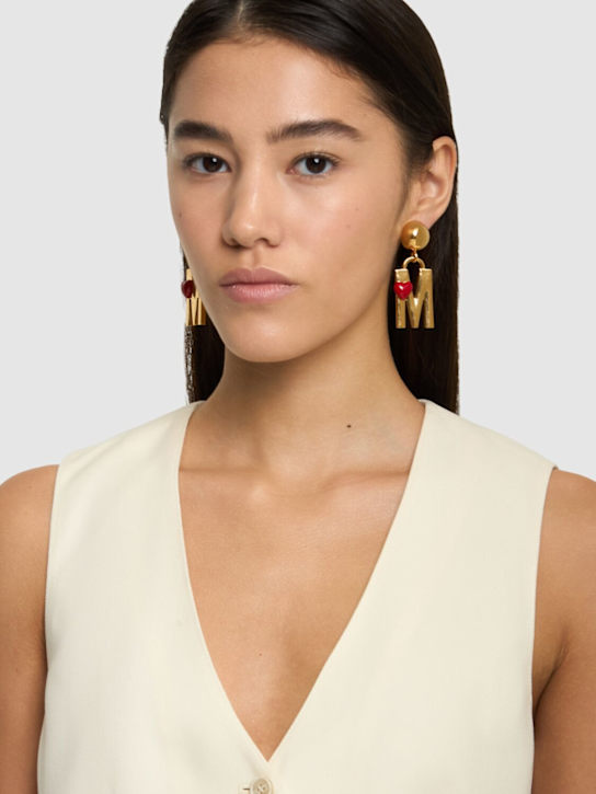 Luisaviaroma Orecchini Con Logo E Cuori