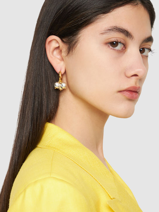 Luisaviaroma Orecchini Diversi Con Cuore E Perline