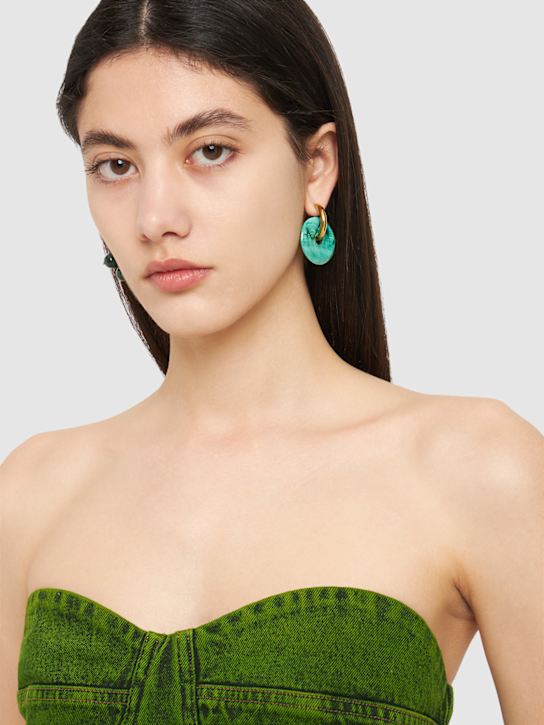 Luisaviaroma Orecchini Diversi Con Perline E Disco