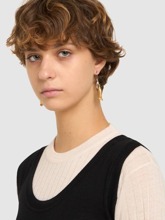 Luisaviaroma Orecchini Flower In Ottone