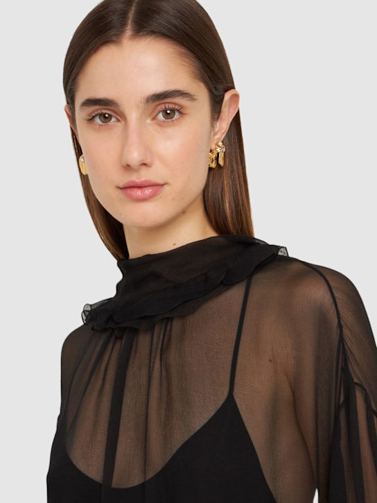 Luisaviaroma Orecchini Flowers Con Cristalli