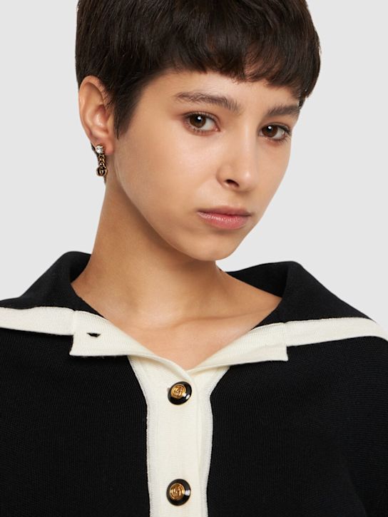 Luisaviaroma Orecchini GG Marmont Con Cristalli