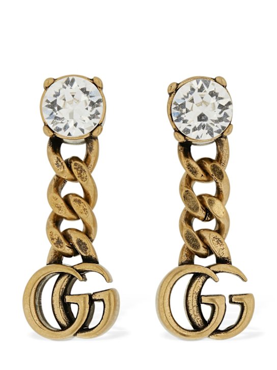 Luisaviaroma Orecchini GG Marmont con cristalli
